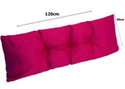 Set 7 coussins palette assises 120x50 dossiers + 120x40 kit coussins canapé de jardin Rosa coussins pour mobilier de jardin