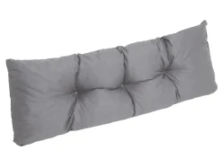 Set coussins pour palettes 120x60 cm, housse d'assise amovible, coussins de dossier matelassés 120x50 cm Gris coussins palettes