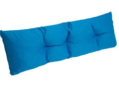 Set coussins pour palettes 120x60 cm, housse d'assise amovible, coussins de dossier matelassés 120x40 cm Bleu coussins palettes