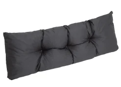 Set coussins pour palettes 120x60 cm, housse d'assise amovible, coussins de dossier matelassés 120x50 cm Anthracite coussins