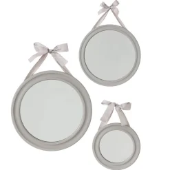 Set de 3 miroirs ronds Ruban - Taupe- Atmosphera