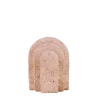 Set de 2 serre-livres imitation travertin forme arche