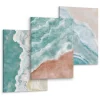 Set De Tableaux Déco Mer Plage Peinture 90cm x 40cm - Parfait pour décorer votre salon, chambre ou bureau avec un design unique e