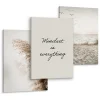 Set De Tableaux Plage Citation Plantes 90cm x 40cm - Parfait pour décorer votre salon, chambre ou bureau avec un design unique et