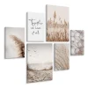 Set De Tableaux Plage Plantes Citation 90cm x 80cm - Parfait pour décorer votre salon, chambre ou bureau avec un design unique et