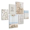 Set De Tableaux Plage Plantes Citation 90cm x 80cm - Parfait pour décorer votre salon, chambre ou bureau avec un design unique et
