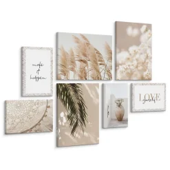 Set De Tableaux Plantes Citations Nature 110cm x 80cm - Parfait pour décorer votre salon, chambre ou bureau avec un design unique