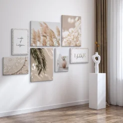 Set De Tableaux Plantes Citations Nature 110cm x 80cm - Parfait pour décorer votre salon, chambre ou bureau avec un design unique