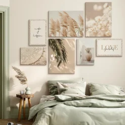 Set De Tableaux Plantes Citations Nature 110cm x 80cm - Parfait pour décorer votre salon, chambre ou bureau avec un design unique
