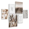 Set De Tableaux Plantes Citations Nature 90cm x 80cm - Parfait pour décorer votre salon, chambre ou bureau avec un design unique
