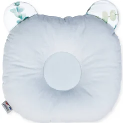 SEVIRA KIDS Coussin anti tête plate réversible en velvet Eucalyptus