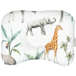SEVIRA KIDS Coussin cale tête ergonomique en coton Safari