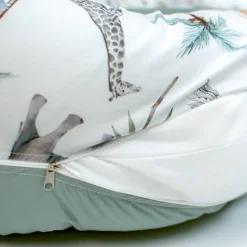 SEVIRA KIDS Housse pour coussin d'allaitement ergonomique Safari