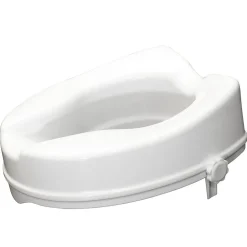 Siège de toilette surélevé 10cm - Viscount de 4" - Convient à la majorité des cuvettes de toilettes