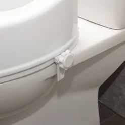 Siège de toilette surélevé 10cm - Viscount de 4" - Convient à la majorité des cuvettes de toilettes