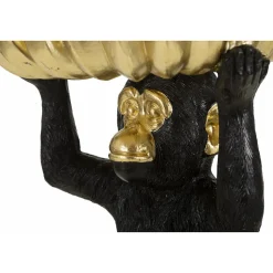 Singe en résine noire 23x31,5 cm