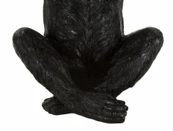 Singe en résine noire 23x31,5 cm