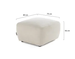 Sorrente - pouf - en tissu texturé - Lisa Design