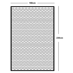Sous-tapis antidérapant GoodHome L.230 x l.160 x ep.1,1 cm blanc
