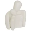 Statue couple résine Rima H.22,5cm blanc - Atmosphera