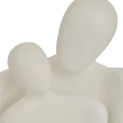 Statue couple résine Rima H.22,5cm blanc - Atmosphera
