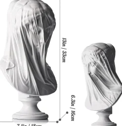 Statue de déesse grecque de 33 cm, Grand buste femme, Sculpture de Mythologie romaine, pour la décoration de la maison
