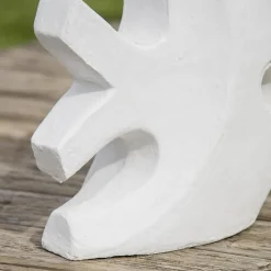 Statue design de jardin poisson petit modèle blanc 50cm