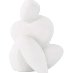 Statue en grès Floda Blanc - Blanc