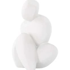 Statue en grès Floda Blanc - Blanc