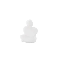 Statue en grès Floda Blanc - Blanc