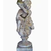 Statue grand Putti saison hiver 102x32x32cm