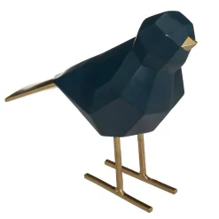Statue origami Oiseau - résine - H16 cm - Rose- Atmosphera