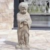 Statue Putti saison hiver 70x20x20cm