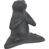 Statuette d'extérieur grenouille Lia gris H18cm en ciment- Multicolore- Atmosphera