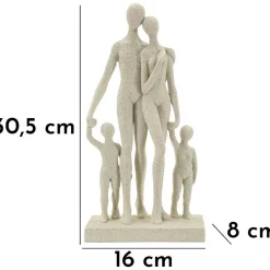 Statuette en polyrésine Family stons 16x8x30.5 cm