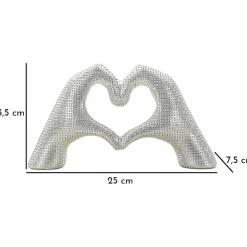 Statuette en polyrésine Hands lover 25x7.5x13.5 cm
