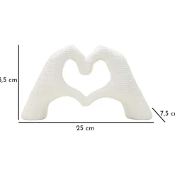 Statuette en polyrésine Hands lover 25x7.5x13.5 cm