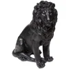 Statuette Lion - noir H80 cm - Atmosphera
