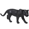 Statuette léopard - résine - noir - H28 cm - Atmosphera