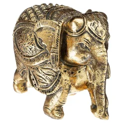 Statuette Éléphant - H9 cm - Doré- Atmosphera