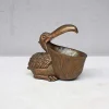 Statuette pélican résine 19x11x23cm