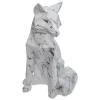 Statuette renard - résine - blanc - H25 - 5 cm - Atmosphera