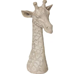 Statuette Tête de girafe - H32 cm - Noir- Atmosphera