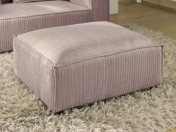 Stella - pouf en velours côtelé - style contemporain - Lisa Design