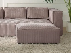 Stella - pouf en velours côtelé - style contemporain - Lisa Design