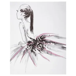 Sticker Danseuse - 30x40 cm - Bleu- Atmosphera