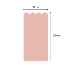Sticker en vinyle feston rose 50x100 cm