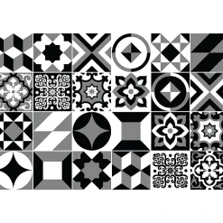 Sticker Mural Carrelage adhésif Cuisine Salle de Bain - 24 STICKERS CARRELAGES AZULEJOS AGNES - 24stickers15x15cm