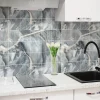 Sticker Mural Carrelage adhésif Cuisine Salle de Bain - 24 STICKERS CARRELAGES MARBRE DE CALABRA - 24stickers15x15cm