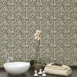 Sticker Mural Carrelage adhésif Cuisine Salle de Bain - 24 STICKERS CARRELAGES TERRAZZO OMBRIE - 24stickers15x15cm